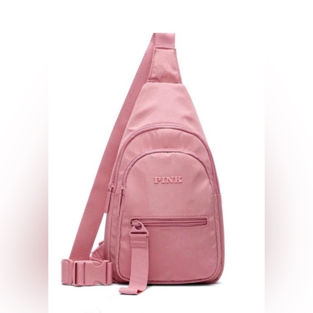 PINK Victoria's Secret Dusty Rose Sling Backpack NWT